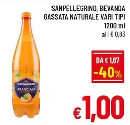 A&O Sanpellegrino aranciata offerta