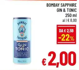 A&O Bombay Sapphire Gin & Tonic offerta