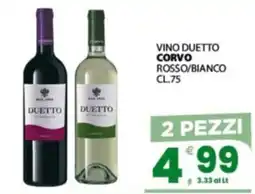 Despar Sicilia Vino Duetto Corvo offerta