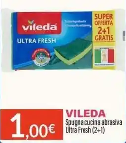 Sanitaria Demma Vileda Spugna cucina abrasiva Ultra Fresh offerta