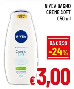 A&O Nivea bagno creme soft offerta