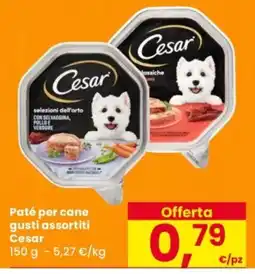 Despar Paté per cane gusti assortiti Cesar offerta