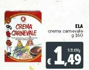 Deco Supermercati Ela crema carnevale offerta