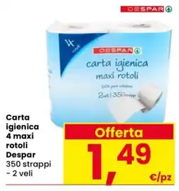 Despar Carta igienica Despar offerta