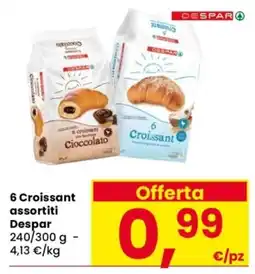 Despar 6 Croissant assortiti Despar offerta