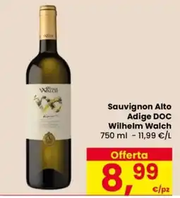 Despar Sauvignon Alto Adige DOC Wilhelm Walch offerta
