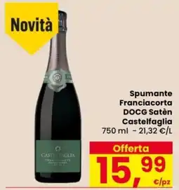 Despar Spumante Franciacorta DOCG Satèn Castelfaglia offerta