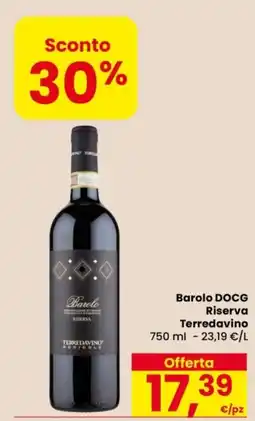 Despar Barolo Riserva Terredavino offerta