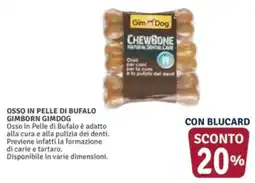 Il Gigante Osso in pelle di bufalo Gimborn Gimdog offerta