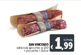 Deco Supermercati San vincenzo salsiccia spicchio offerta