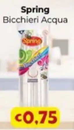 Le Bolle di Giù Giù Spring Bicchieri Acqua offerta