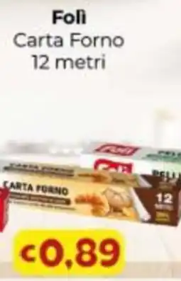 Le Bolle di Giù Giù Foli carta forno offerta