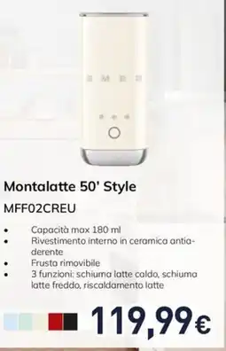 Unieuro Montalatte 50' Style Smeg offerta