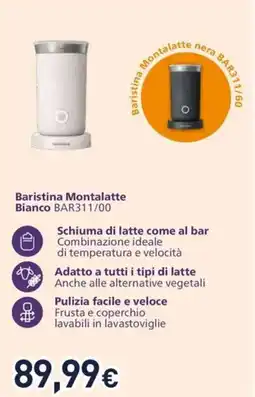 Unieuro Baristina Montalatte Bianco offerta
