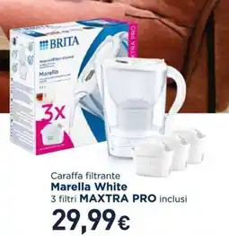 Unieuro Caraffa filtrante Marella White offerta