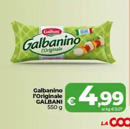 In Coop Galbanino l'Originale Galbani offerta
