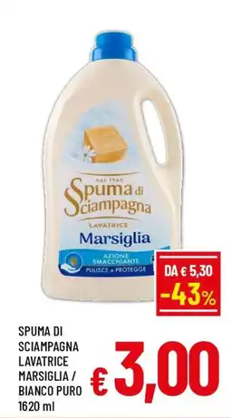 A&O Spuma di Sciampagna Lavatrice Marsiglia offerta