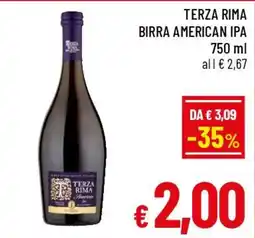 A&O Terza Rima Birra American IPA offerta
