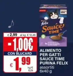 Il Gigante Alimento per gatti Sauce Time Purina Felix offerta