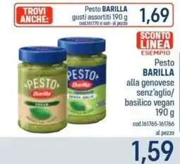 Talento Professional Store Pesto Barilla alla genovese senz'aglio/ basilico vegan offerta