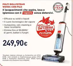 Unieuro Polti Rollysteam WD10C con filo offerta