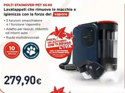 Unieuro Polti Stainover Pet SC40 offerta