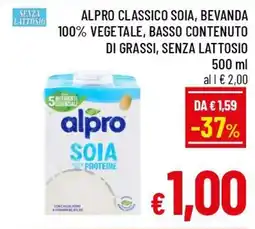 A&O Alpro classico soia offerta