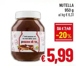A&O Nutella offerta