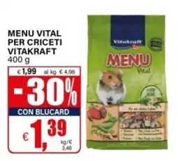 Il Gigante Menu Vital per criceti Vitakraft offerta