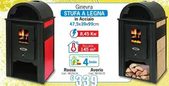 Stufa a legna Ginevra