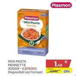 Bimbo Store Plasmon Mini Pasta Pennette offerta