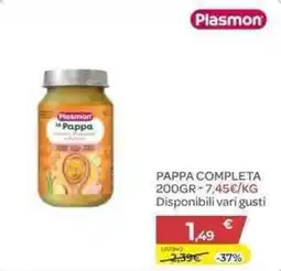 Bimbo Store Plasmon Pappa completa offerta