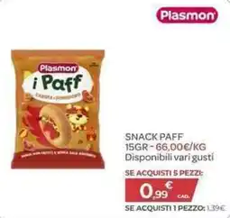 Bimbo Store Plasmon i Paff offerta