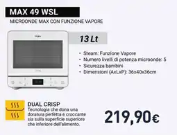 Unieuro Microonde Max con funzione vapore offerta