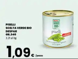 Despar Sicilia Piselli Scelta Verde Bio offerta