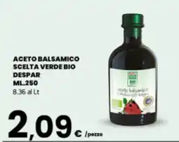 Despar Sicilia Aceto balsamico scelta verde bio offerta