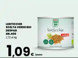 Despar Sicilia Lenticchie Scelta Verde Bio offerta