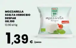 Despar Sicilia Mozzarella scelta verde bio offerta