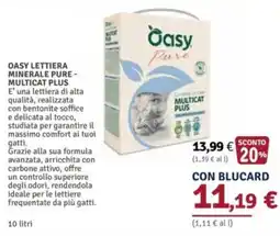 Il Gigante Oasy lettiera minerale pure - multicat plus offerta