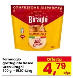 Despar Formaggio grattugiato fresco Gran Biraghi offerta