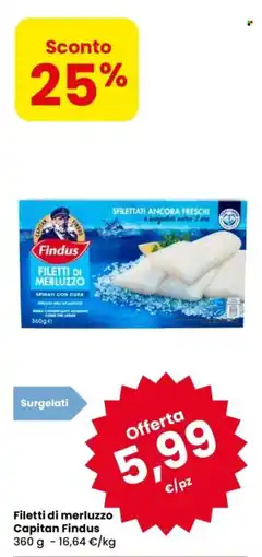 Despar Filetti di merluzzo Capitan Findus offerta