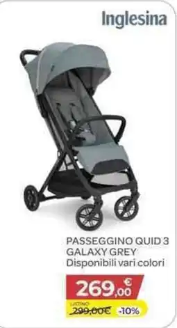 Bimbo Store Inglesina Passeggino Quid 3 Galaxy Grey offerta