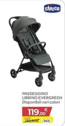 Bimbo Store Passeggino Urbino Evergreen chicco offerta