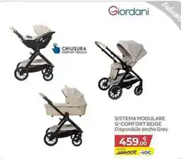 Bimbo Store Giordani Sistema Modulare G-Comfort Beige offerta