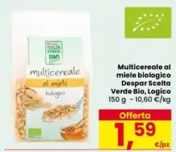 Eurospar Multicereale al miele biologico Despar Scelta Verde Bio offerta