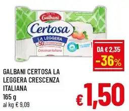 A&O Galbani Certosa La Leggera Crescenza Italiana offerta