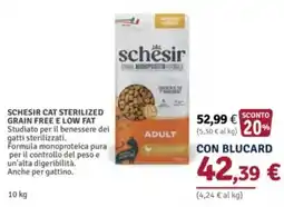 Il Gigante Schësir cat sterilized grain free e low fat offerta