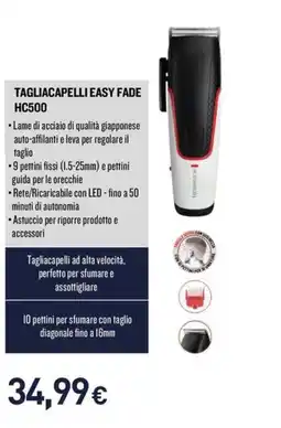 Unieuro Tagliacapelli easy fade hc500 offerta