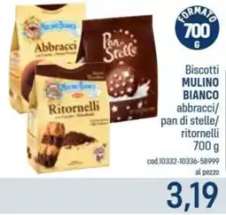 Talento Professional Store Biscotti Mulino Bianco abbracci/ pan di stelle/ ritornelli offerta