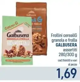 Talento Professional Store Frollini cereali G granola e frolla Galbusera offerta